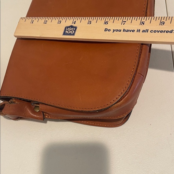 Patricia Nash Brown Leather Crossbody/Messenger Bag with Studded Strap western - Picture 12 of 15